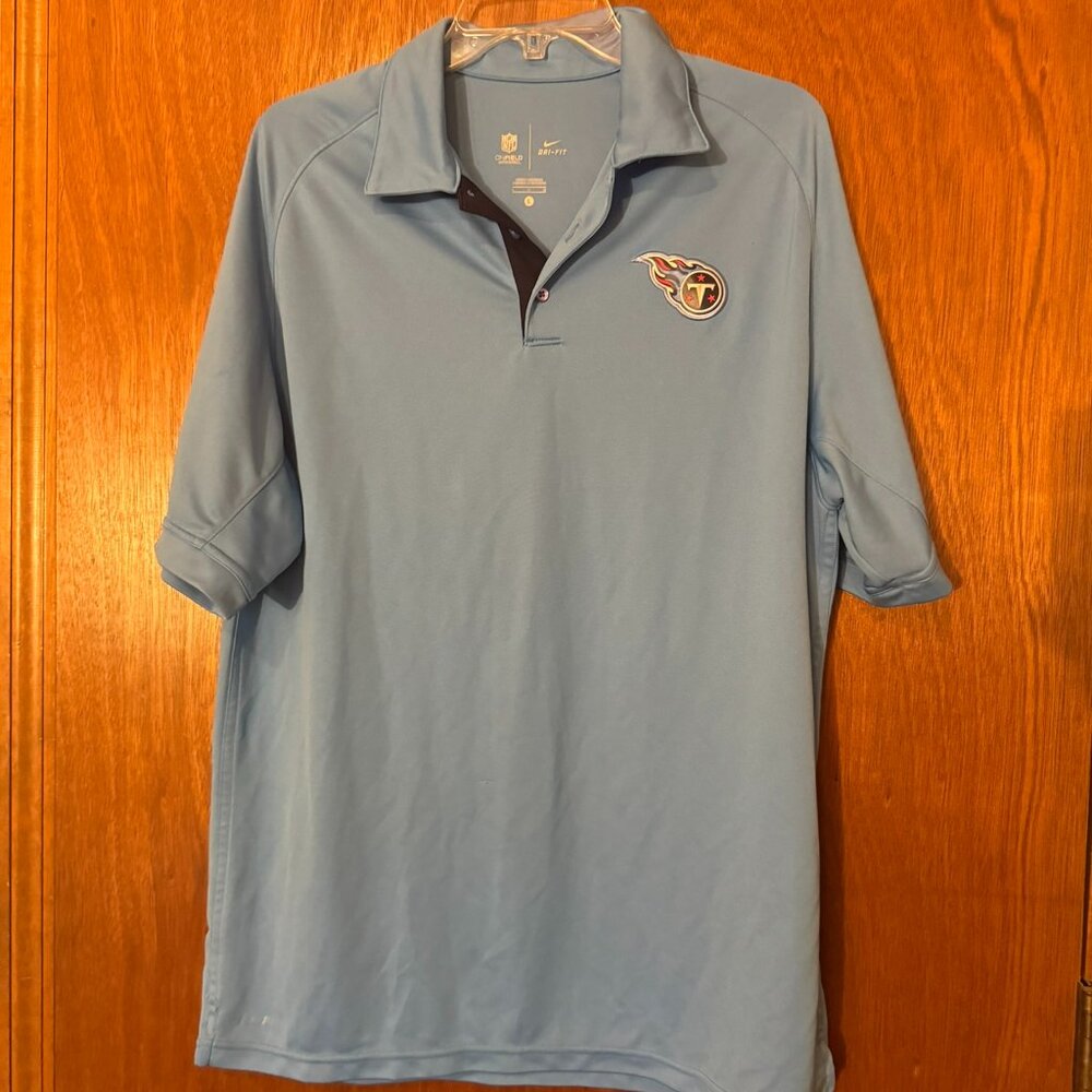 Large Nike Men's polo Tennessee Titans